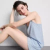 Pijamale scurte cu top cu bretele, în dungi Pijamale scurte cu top cu bretele, în dungi
