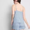 Pijamale scurte cu top cu bretele, în dungi Pijamale scurte cu top cu bretele, în dungi