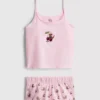 Pijamale scurte cu top fără mâneci și pantaloni scurți cu imprimeu Winnie the Pooh Roo de la Disney