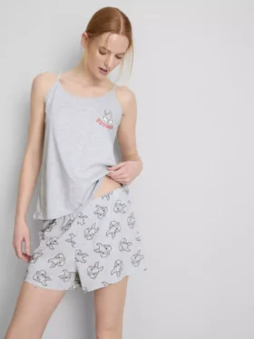 Pijamale scurte cu top tip cami Thumper de la Disney