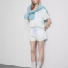 Pijamale scurte de bărbat din satin cu imprimeu floral Pijamale scurte de bărbat din satin cu imprimeu floral