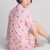 Pijamale scurte de tip „boyfriend” cu Mickey Mouse de la Disney Pijamale scurte de tip „boyfriend” cu Mickey Mouse de la Disney
