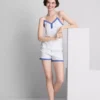 Pijamale scurte din bumbac elastic Pijamale scurte din bumbac elastic