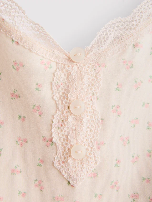 Pijamale scurte din bumbac elastic Pijamale scurte din bumbac elastic