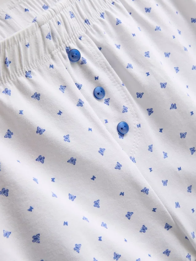 Pijamale scurte din bumbac elastic Pijamale scurte din bumbac elastic