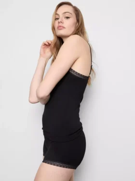 Pijamale scurte fără cusături, cu top tip cami