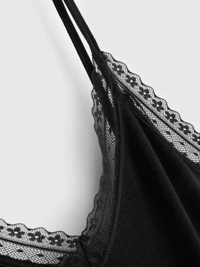 Pijamale scurte fără cusături, cu top tip cami Pijamale scurte fără cusături, cu top tip cami