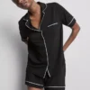 Pijamale scurte tip boyfriend Pijamale scurte tip boyfriend