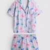 Pijamale scurte tip „boyfriend”