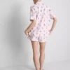 Pijamale scurte tip „boyfriend” cu imprimeu teddy Pijamale scurte tip „boyfriend” cu imprimeu teddy