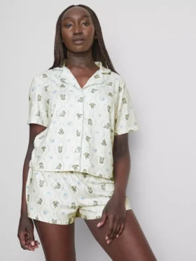 Pijamale scurte tip „boyfriend” cu Thumper din seria Bambi de la Disney