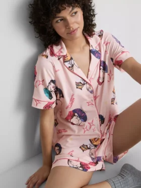Pijamale scurte tip „boyfriend” Kpop Demon Hunters