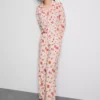 Pijamale tip „boyfriend” cu imprimeu Pijamale tip „boyfriend” cu imprimeu