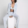 Pijamale tip „boyfriend” cu imprimeu Pijamale tip „boyfriend” cu imprimeu