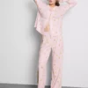 Pijamale tip „boyfriend” cu imprimeu Pijamale tip „boyfriend” cu imprimeu