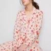 Pijamale tip „boyfriend” cu imprimeu Pijamale tip „boyfriend” cu imprimeu
