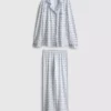Pijamale tip „boyfriend” cu imprimeu Pijamale tip „boyfriend” cu imprimeu