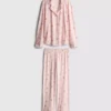 Pijamale tip „boyfriend” cu imprimeu Pijamale tip „boyfriend” cu imprimeu