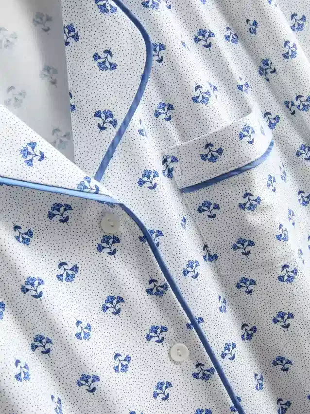 Pijamale tip „boyfriend” cu imprimeu Pijamale tip „boyfriend” cu imprimeu