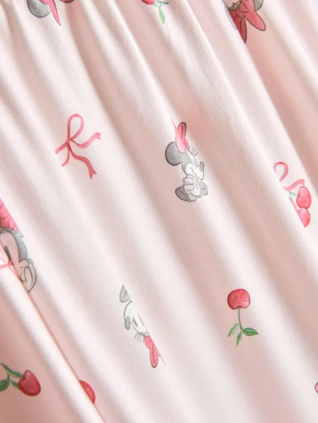 Pijamale tip „boyfriend” cu imprimeu Minnie Mouse de la Disney Pijamale tip „boyfriend” cu imprimeu Minnie Mouse de la Disney