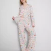 Pijamale tip „boyfriend” cu imprimeu „Sweet treat” Pijamale tip „boyfriend” cu imprimeu „Sweet treat”