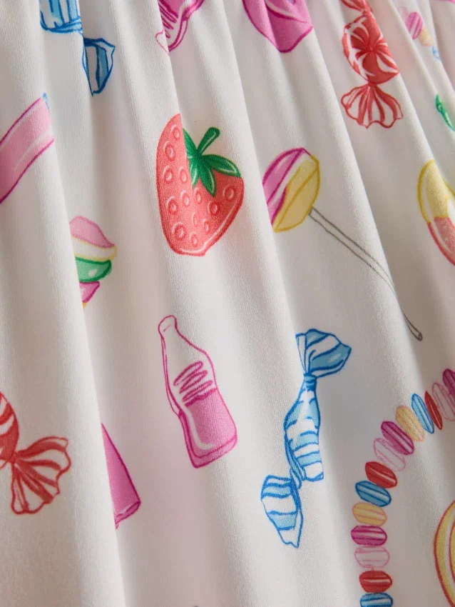Pijamale tip „boyfriend” cu imprimeu „Sweet treat” Pijamale tip „boyfriend” cu imprimeu „Sweet treat”