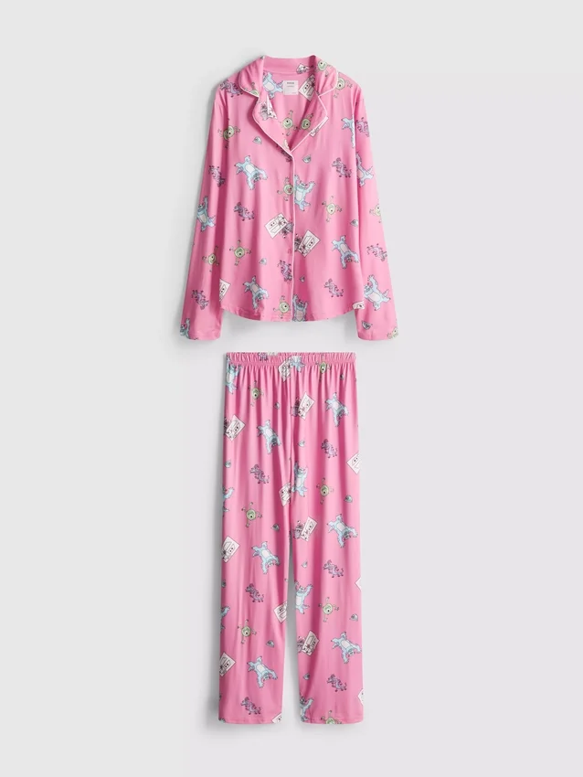 Pijamale tip „boyfriend” din seria „Monsters, Inc.” de la Disney Pixar Pijamale tip „boyfriend” din seria „Monsters, Inc.” de la Disney Pixar