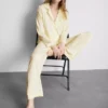 Pijamale tip „boyfriend” din tricot jersey Pijamale tip „boyfriend” din tricot jersey