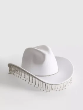Pălărie de cowboy cu franjuri