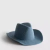 Pălărie de cowboy din denim cu ținte