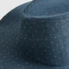 Pălărie de cowboy din denim cu ținte