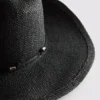 Pălărie de cowboy din paie cu bordură Pălărie de cowboy din paie cu bordură