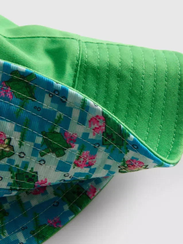 Pălărie reversibilă tip bucket cu motiv Minecraft Pălărie reversibilă tip bucket cu motiv Minecraft
