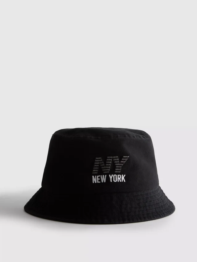 Pălărie tip bucket cu logo-ul New York Pălărie tip bucket cu logo-ul New York