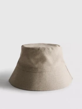 Pălărie tip bucket din amestec de in