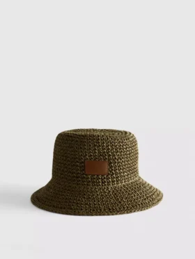 Pălărie tip „bucket” țesută