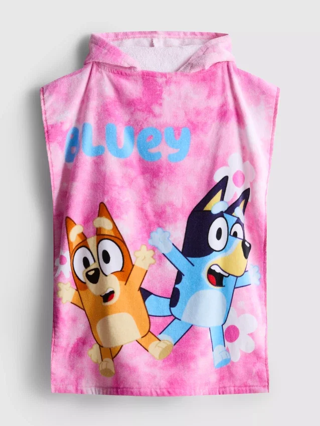 Poncho din material frotir cu glugă Bluey Poncho din material frotir cu glugă Bluey