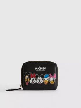 Portmoneu mic din imitație de piele cu Mickey și prietenii de la Disney