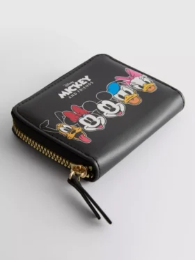 Portmoneu mic din imitație de piele cu Mickey și prietenii de la Disney
