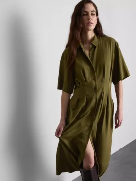 Rochie-cămașă midi