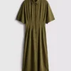 Rochie-cămașă midi Rochie-cămașă midi
