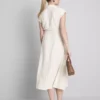 Rochie-cămașă midi cu mâneci scurte Rochie-cămașă midi cu mâneci scurte