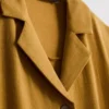Rochie-cămașă midi cu mâneci scurte Rochie-cămașă midi cu mâneci scurte