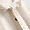 Rochie-cămașă midi cu mâneci scurte Rochie-cămașă midi cu mâneci scurte