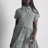 Rochie-cămașă mini cu guler Rochie-cămașă mini cu guler