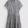 Rochie-cămașă mini cu guler Rochie-cămașă mini cu guler