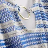 Rochie de plajă cu dungi croșetate și inel O Rochie de plajă cu dungi croșetate și inel O
