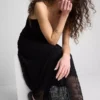 Rochie maxi din dantelă cu decolteu în V Rochie maxi din dantelă cu decolteu în V