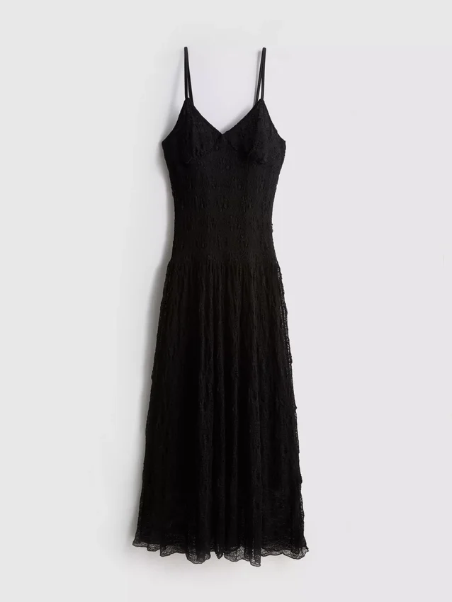 Rochie maxi din dantelă cu decolteu în V Rochie maxi din dantelă cu decolteu în V