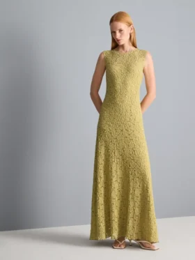 Rochie maxi din dantelă elastică